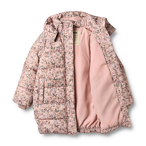 Пальто дутое Wheat "Yrsa Rose Powder Flowers", розовая акварель